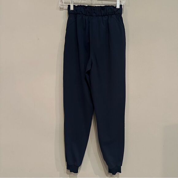 LULULEMON Jogger Women Size 2 Keep Moving Sweatpants True Navy Pockets - Picture 7 of 13